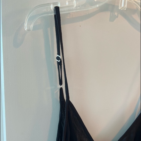 Elan Cover-Up Slip Sleeveless Scoop Neck Mini Dress Black Size L - Picture 4 of 15